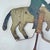 Antique Folk Art Sheet Metal Rider on Horse/Mule Toy/Sculpture, Hand Painted For Sale - Image 11 of 13