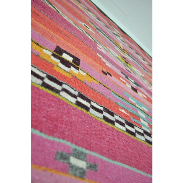 Scandinavian Handwoven Wool Tapestry, 2005 For Sale - Image 9 of 11
