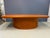 Dyrlund Danish Teak Executive Desk With Rounded Drum Pedestal Base, C. 1970s For Sale - Image 11 of 12