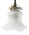French Flower Glass & Brass Pendant Light For Sale