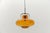 Mid-century modern amber glass and copper ceiling lamp, 1950s the lamp need 1x e27 / e26 edison screw fit bulb, is wired,...