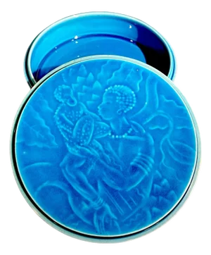 Porcelain Art Deco Jewellery Box attributed to Jais Nielsen for Bing & Grondahl Copenhagen, 1925