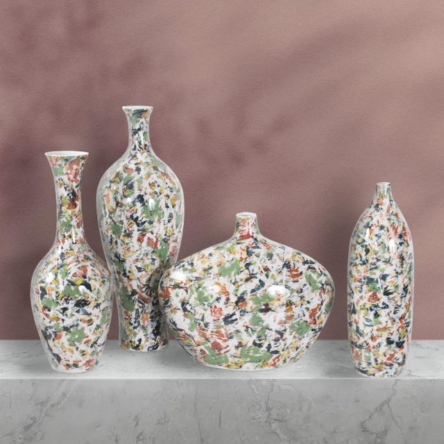 Contemporary Jardin Colore' Short Wide Based Bottle For Sale - Image 3 of 11