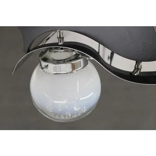 Vintage Italian Chrome Plated Chandelier, 1970s For Sale - Image 9 of 13