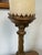 Late 19th Century Vintage Ornate Brass Candle Holders | Pair of Antique Candle Stands- Rococo Style For Sale - Image 5 of 5
