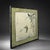 Late 20th Century East Asian Ink Wash Style Bird Painting in Green Silk Mat For Sale In Miami - Image 6 of 6
