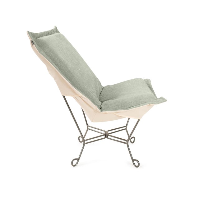 Contemporary Komodo Sage Puff Chair and Frame For Sale - Image 3 of 7