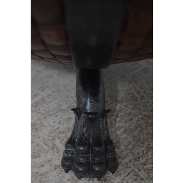 Coconut & Bronze Mounted Coffee Table For Sale - Image 12 of 14