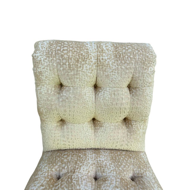 1940s Velvet Klismos Slipper Chairs - A Pair New Upholstery For Sale In Indianapolis - Image 6 of 8