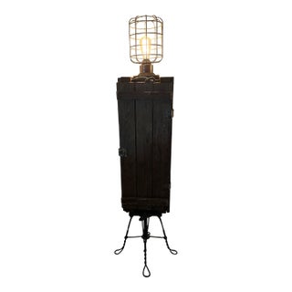 1940s Ammo Speakeasy Trunk - Floor Lamp For Sale