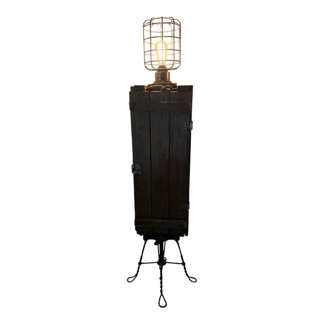 1940s Ammo Speakeasy Trunk - Floor Lamp For Sale