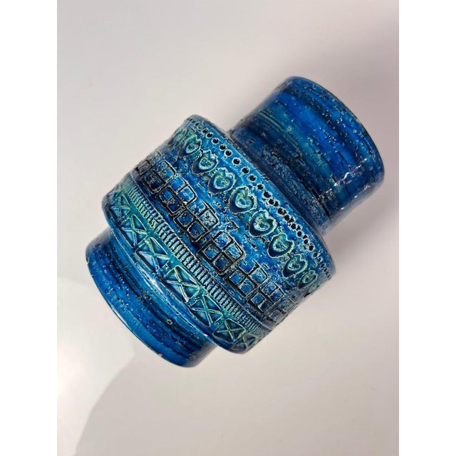 Aldo Londi Rimini Blu Vase by Aldo Londi for Bitossi For Sale - Image 4 of 11