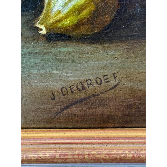 Still Life With Fruits - Signed Oil on Canvas, 19th Century For Sale - Image 4 of 8