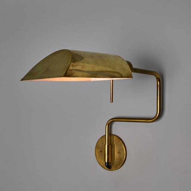 1970s Zonca Articulating Brass Wall Lamps - a Pair For Sale - Image 16 of 18