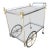Vintage Traditional Brass and Chrome Bar Cart For Sale