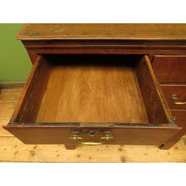 English Cottage Oak Chest of Drawers, 1700s For Sale - Image 12 of 18