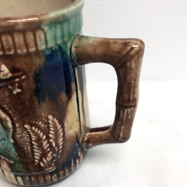 Vintage Majolica Crane & Fish Creamer For Sale In Richmond - Image 6 of 8