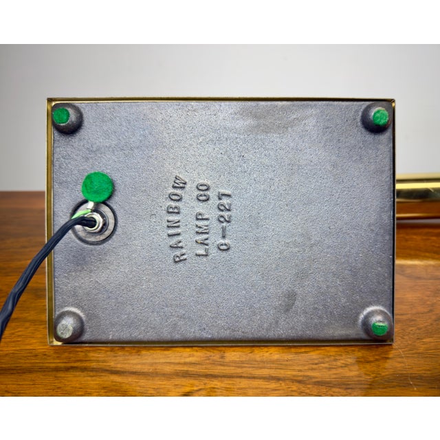 Vintage 1970’s Modernist Brass Swivel Tube Desk Lamp by Jim Bindman for Rainbow Lamp Company For Sale - Image 9 of 12