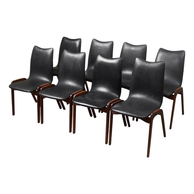 Vintage Chet Beardsley for California Living Designs Set of Eight Mid Century Dining Chairs For Sale