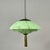 Green Marbled Opaline and Burnished Brass Pendant with Tassel, Germany, 1930s For Sale - Image 12 of 17