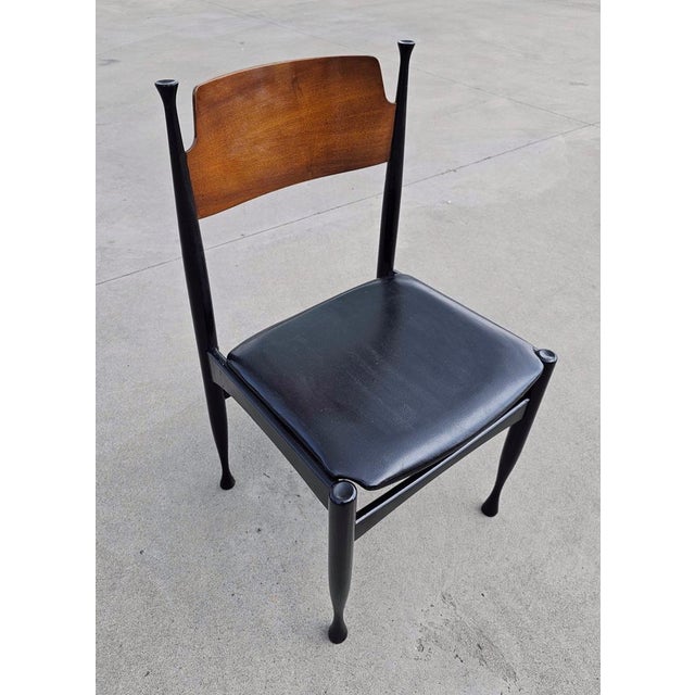 Paolo Buffa Mid-Century Dining Chairs in style of Paolo Buffa, Former Yugoslavia, 1960s, Set of 4 For Sale - Image 4 of 15