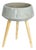 Cement Bowl Planter with Wood Legs 17.5"H For Sale