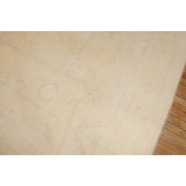 Early 20th Century Old Wool Turkish Square Oushak - 6'6" x 6'7" For Sale In New York - Image 6 of 10