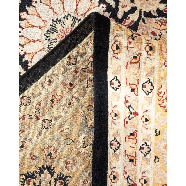 Mogul, One-of-a-Kind Hand-Knotted Area Rug in Black, 9' 1" x 12' 3" For Sale In New York - Image 6 of 8