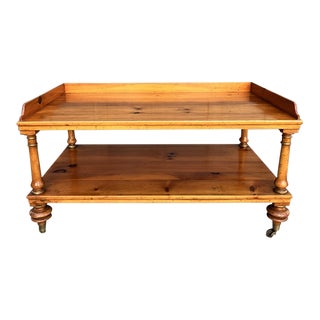 Baker Historic Charleston Empire Pine Coffee Table For Sale