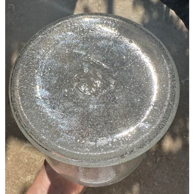 Mid-Century Vintage Pulegoso Murano Glass Vase From Seguso Vetri d'Arte For Sale - Image 12 of 12