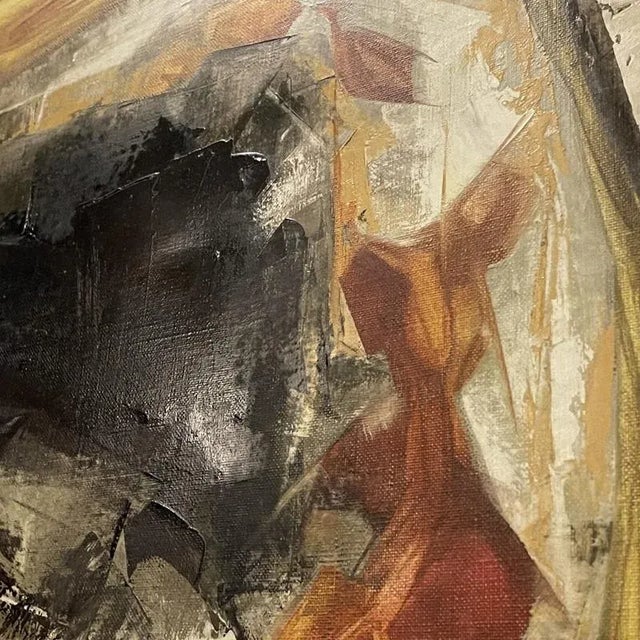 Gilbert Auquiere, Nocturne, 1963, Oil on Canvas For Sale - Image 4 of 18