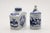 Tea Caddy and Covered Pot Blue & White Floral Pattern,Vista Alegre, Portugal, 1990s For Sale - Image 4 of 7