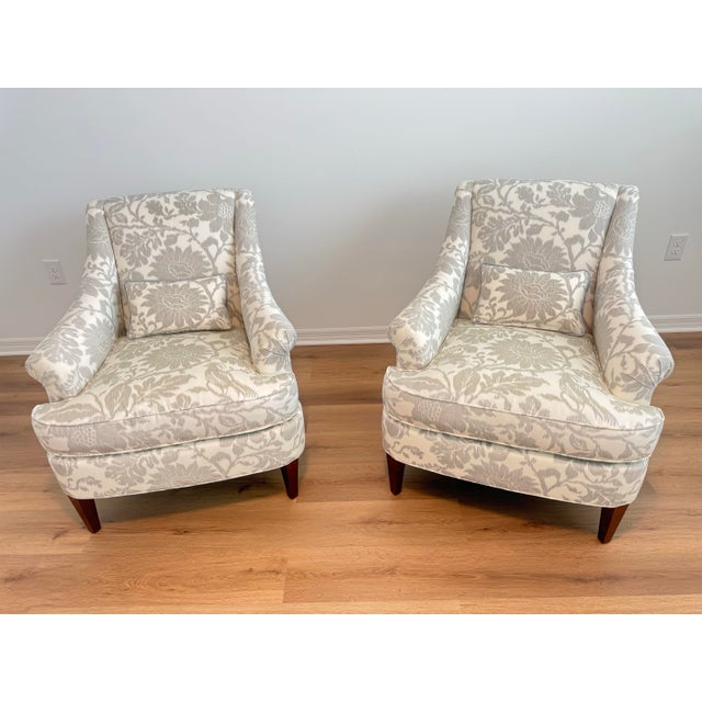 Pair of Hickory Chair “Marler” Designer Lounge For Sale In Naples, FL - Image 6 of 8