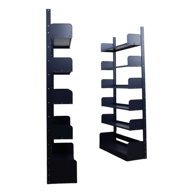 Congresso Modular Metal Bookcase from Lips Vago, 1970s, Set of 2 For Sale