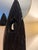 Black Contemporary Hand-Carved Abstract Wood Sculpture. For Sale - Image 8 of 8