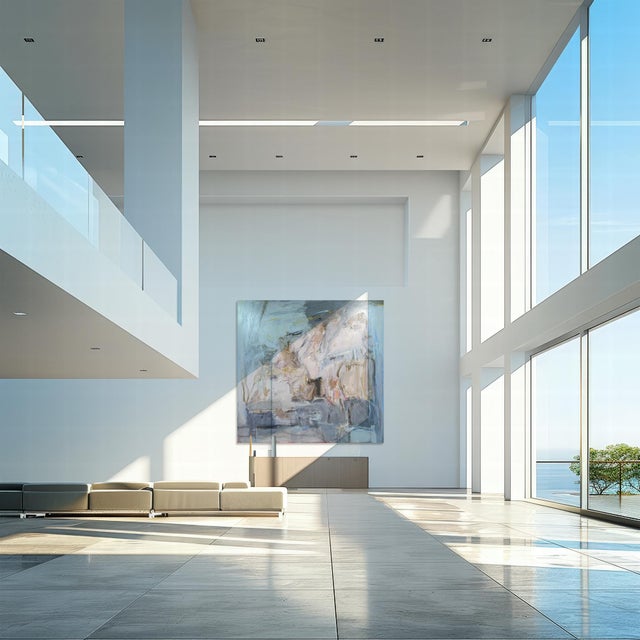 Daniel Prat, Monumental Abstract Composition, Oil on Canvas For Sale - Image 4 of 8