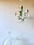 Italian White Tole Daisy 3-Light Chandelier, 1970s For Sale - Image 9 of 18