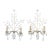 Maison Bagues Style Gilt and Rock Crystal Sconces - A Pair For Sale