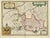 Antique map titled 'l'Archevesche de Cambray'. Decorative map of the region of Cambrai, France. Includes the cities of...