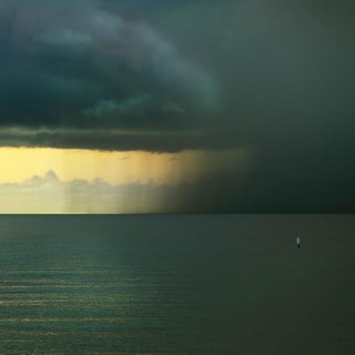14" X 14" Sea and Sky Study #4 Original Signed Limited Edition Photographic Print.Photograph by Glenn Daidone Seascape. Ocean. Clouds. For Sale