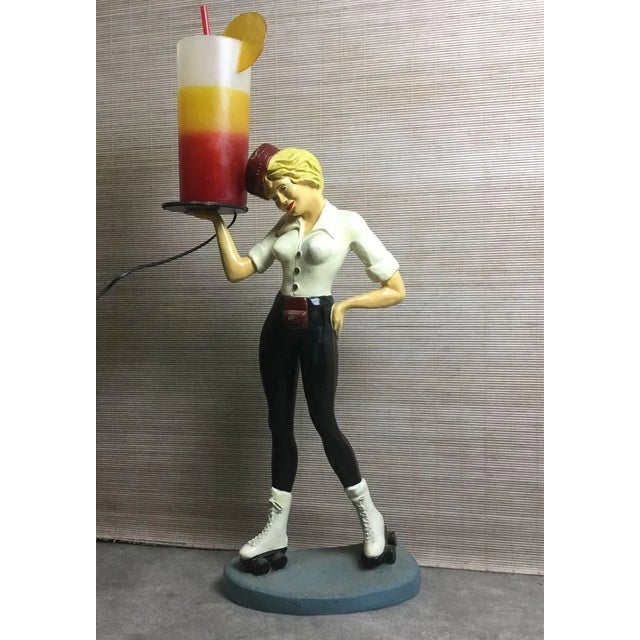 Pop Art Waitress on Roller Skates Lamp, France, 1960s For Sale - Image 13 of 13