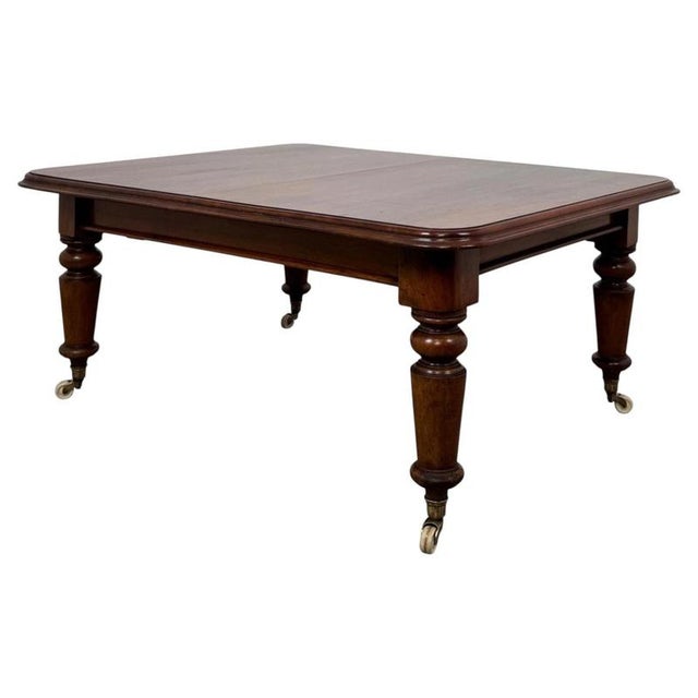 Wood 19th Century Victorian English Extending Mahogany Dining Table For Sale - Image 7 of 10