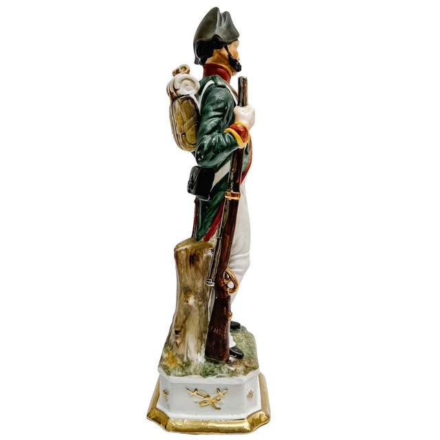 Vintage Italian Porcelain Napoleonic Soldier Figurines by Di Pietro – Set of 3 For Sale - Image 9 of 16