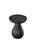 Contemporary Sculptural Suar Wood Side Table, Burnt Finish Modern Organic For Sale - Image 3 of 5