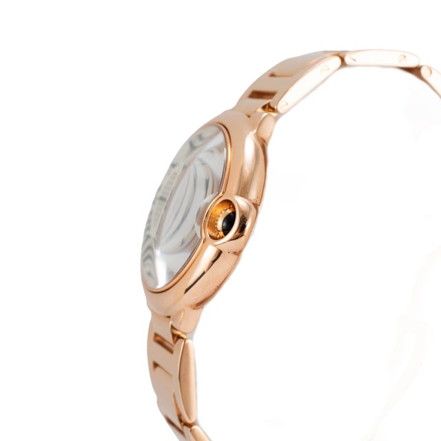 Modern Cartier Ballon Bleu Medium 36mm W69004z2/3003 18k Rose Gold Automatic Watch For Sale - Image 3 of 9