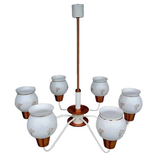 Vintage Type 54 Chandelier from Drukov, 1970s For Sale