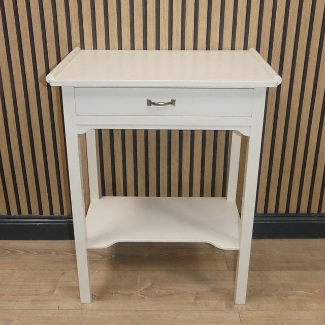 Long-Legged Dresser Sewing Table with White Shelf For Sale - Image 11 of 11