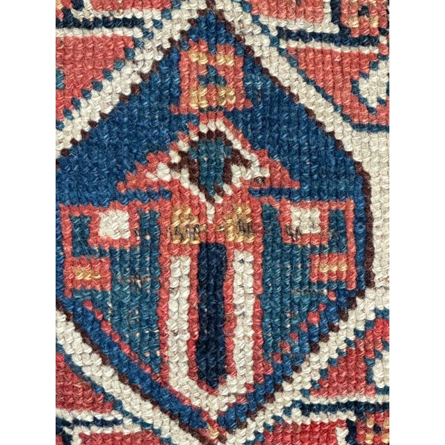 Small Bag Face Qashqai Rug, 1890s For Sale - Image 6 of 18