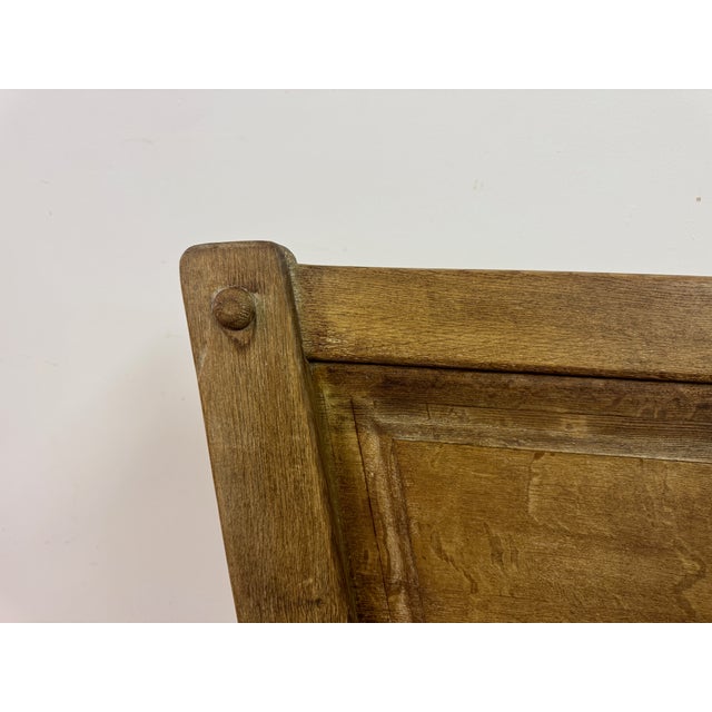 Vintage Belgian Oak Bench by De Puydt, 1960s For Sale - Image 14 of 15