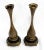 Antique French Embossed Bronze Candle Holders- a Pair For Sale - Image 10 of 13